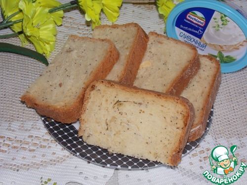 Хлеб сладкий с творожным сыром
