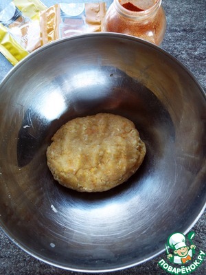 Картофельно-сырный кебаб в беконе