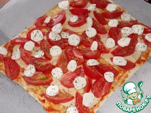 Пицца с сыром и болгарским перцем