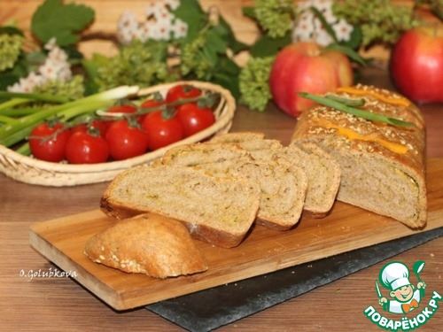 Пшенично-ржаной хлеб с сырной начинкой